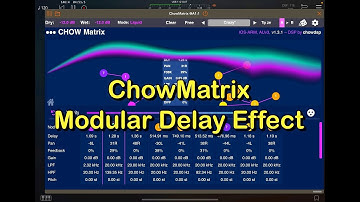 ChowMatrix - AUv3 Modular Delay Effect - 100% FREE - Let’s Explore - Demo for the iPad