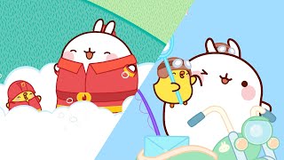 Molang and Piu Piu choose a profession: from Postman to Firefighter | Season 3 Episode 5&6