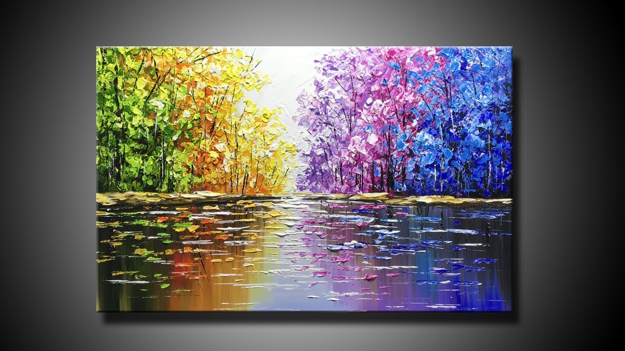 Acrylic Palette Knife Paintings by Iain - Trendy Art Ideas