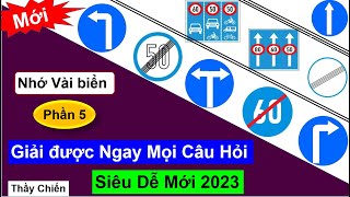 Mẹo Biển báo 600 Câu Hỏi học nhanh Thi gấp GPLX - B1 ,B2 , C ,D E Năm 2023/Thầy Chiến