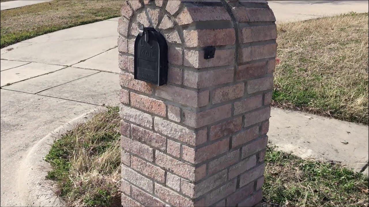 how to fix a leaning brick mailbox. YouTube