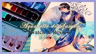 [review] MÀU NƯỚC THỦ CÔNG AQUARELLE DE SAIGON - SÒ CHIA SẺ CÁCH TÔ MÀU NƯỚC TÁCH LỚP