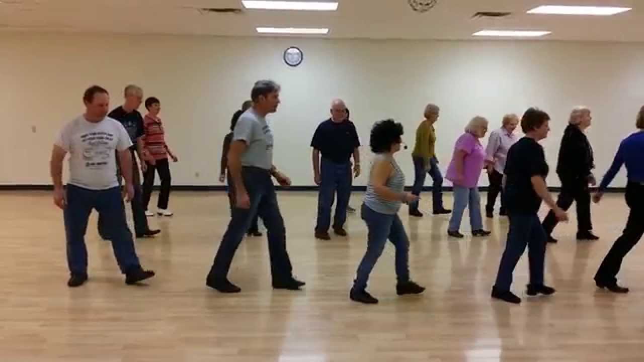 Uptown Funky line dance demo - YouTube