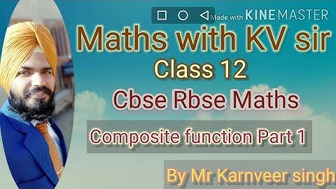 Composite function part1 Rbse CBSE class 12