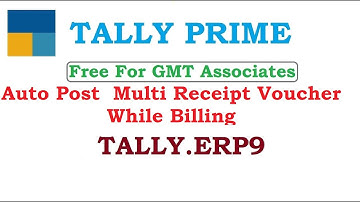Auto post  multi receipt voucher while billing