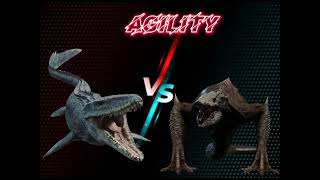 mosasaurus vs skull clawer 🦖🦕💪 #trex #jurassicworlddominion