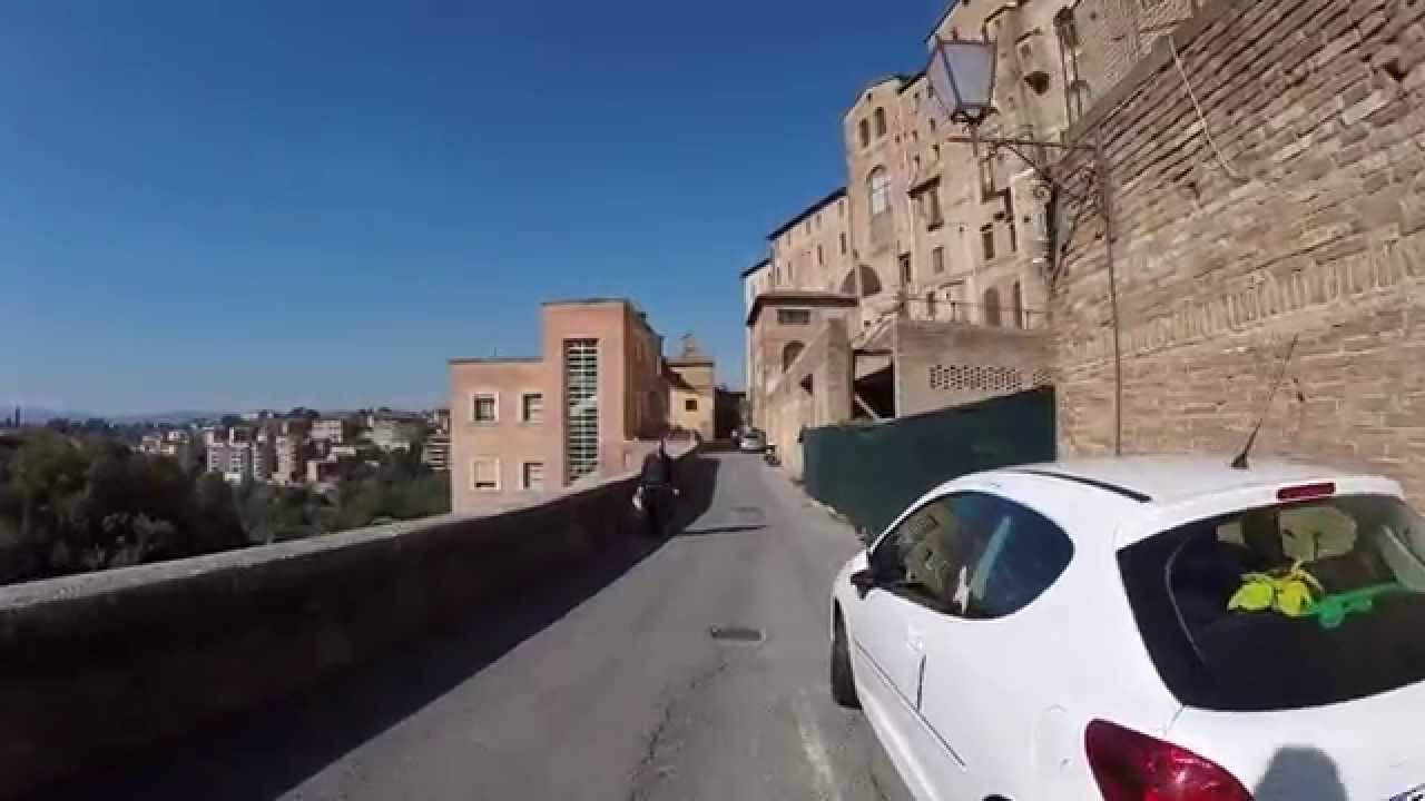STREET VIEW: Via Fosso di Sant´Ansano in Siena in Tuscany in ITALY