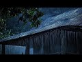 Deep Sleep Heavy Rain on Tin Roof with Loud Thunderstorm | Fall Asleep Fast & Easy on Rainy Night