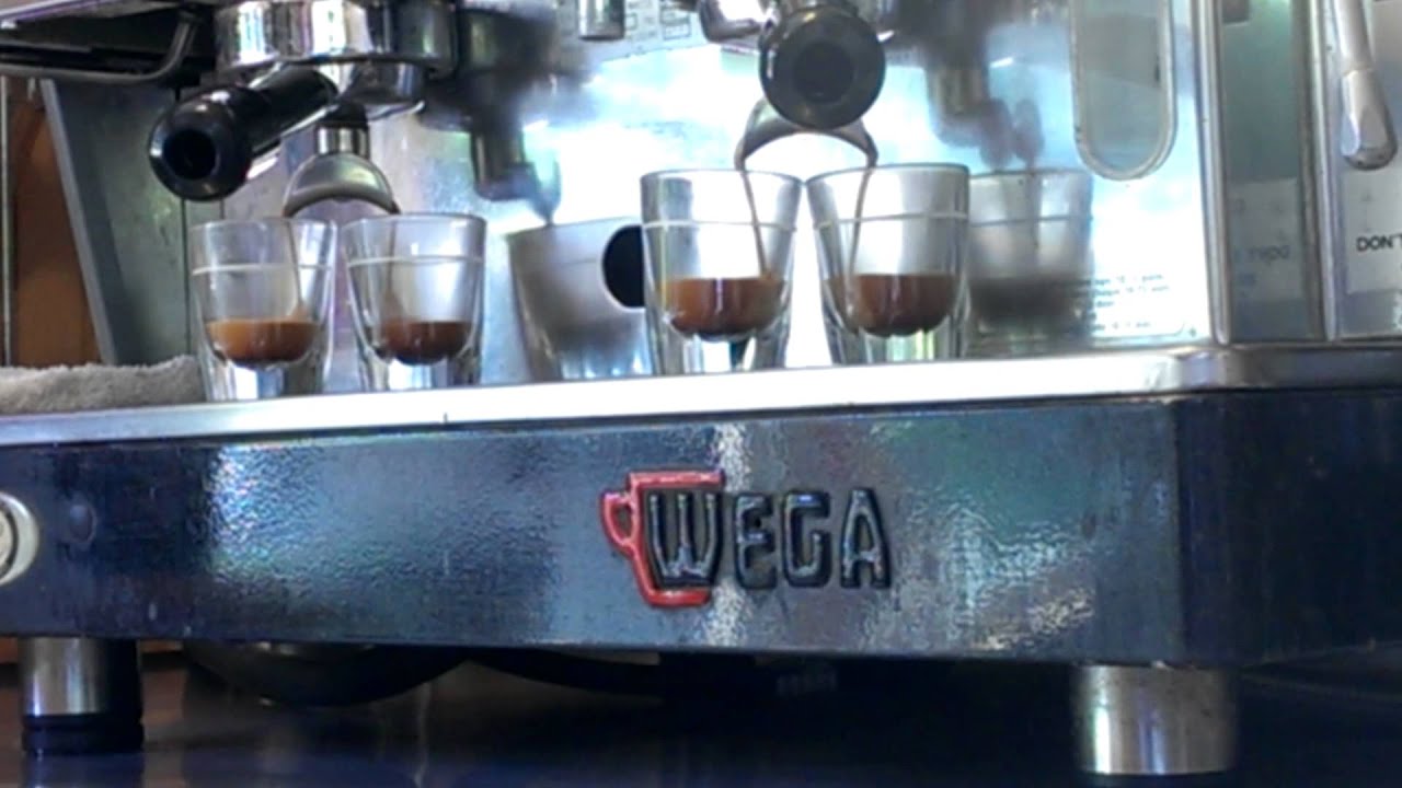 Pulling 4 Shots Of Espresso On My Wega YouTube