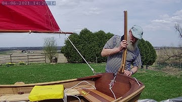 Shellback Sailboat - Raising the Mast & Balanced Lug Sail