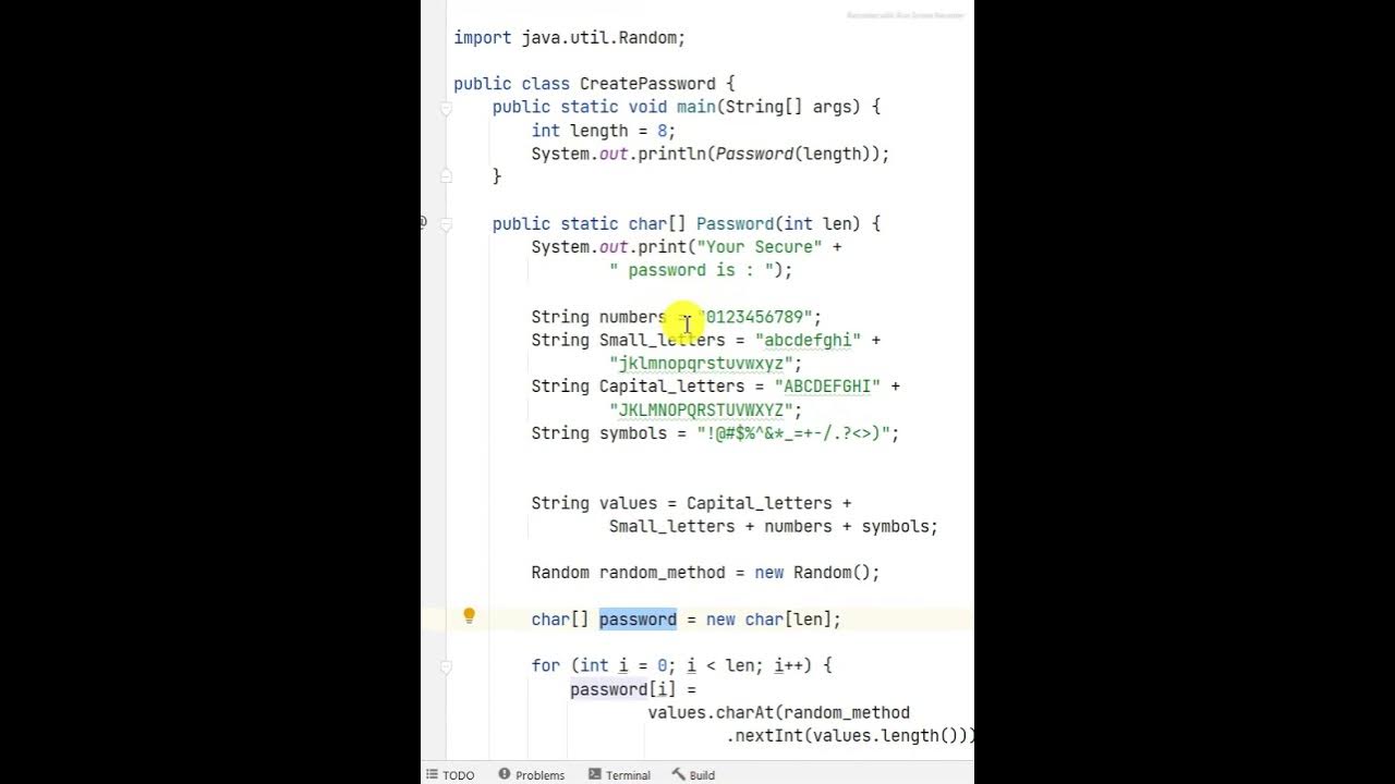Generate Secure Password Google