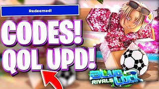 🧰QOL UPD! ROBLOX BLUE LOCK RIVALS CODES! ALL NEW JULY QOL UPDATE CODES FOR BLUE LOCK RIVALS (BLR)