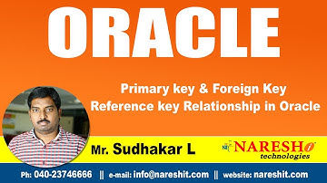 Oracle Tutorials | Primary key & Foreign Key Reference key Relationship in Oracle | by Mr.Sudhakar L