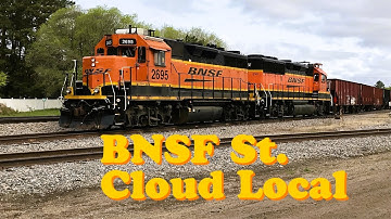 BNSF Local out of St. Cloud to Switch out Tank Cars