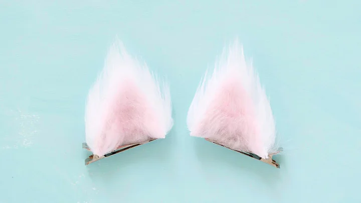 no-sew faux fur cat ears