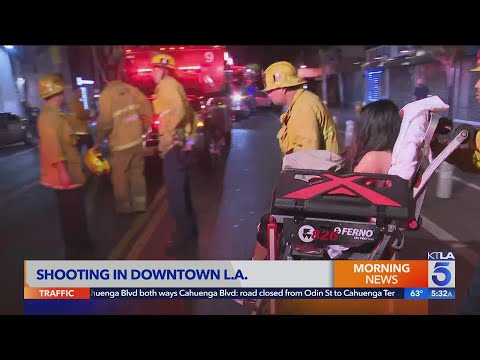 4 shot in downtown L.A. in what might have been random attack: LAPD