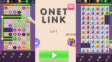 Onet 3D - Classic Link Match & Puzzle Game Level 51-55