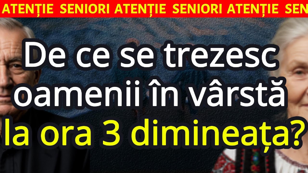 ❗De ce seniorii se trezesc la 3 AM și ce spune asta despre sănătatea și somnul lor