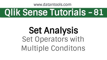 Qlik sense Tutorials - Qlik Sense Set Analysis  - Set Operators with Multiple Conditions