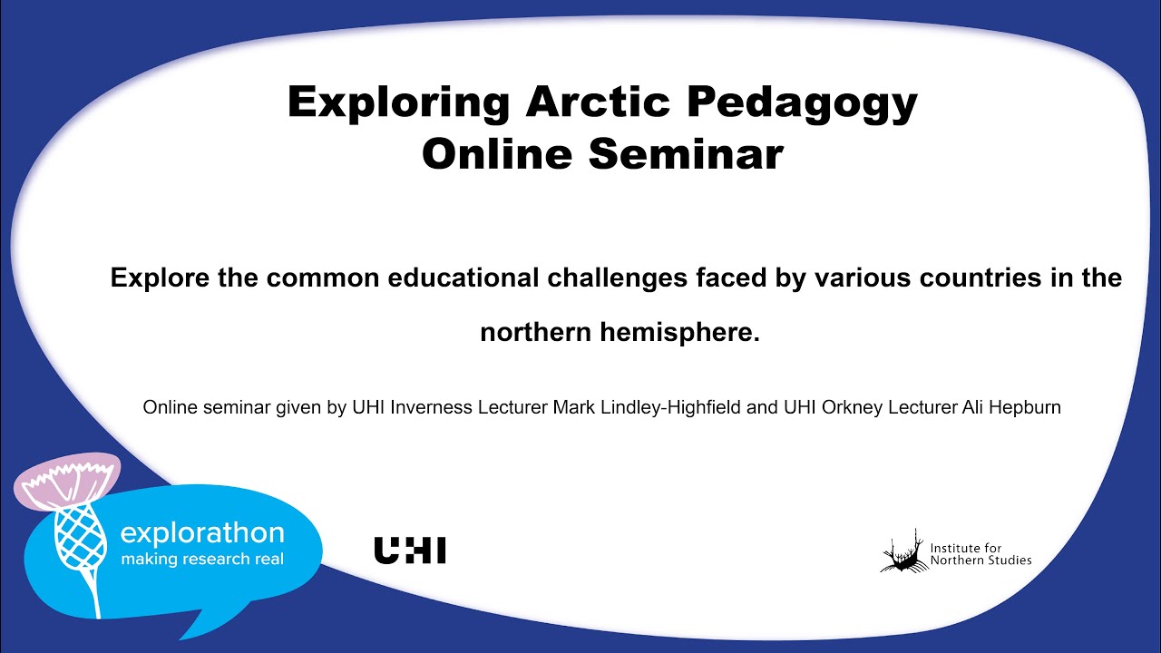 Explorathon 2025 Seminar - Arctic Pedagogy