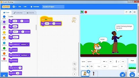 Tutorial Membuat Dialog Cerita dengan Scratch