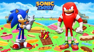 SONIC DASH - SONIC vs KNUCKLES SLIME CANDY RUN FUNNY GAMEPLAY screenshot 5