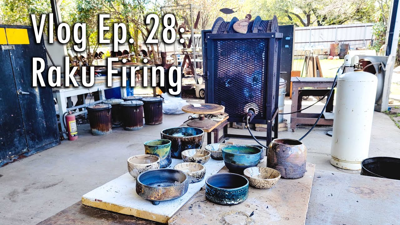 Raku Firing at the Dallas Creative Arts Center | Trash Can Pottery | American Raku | Ep. 28