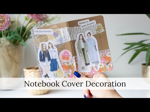 Decorating A Notebook Cover With A Collage