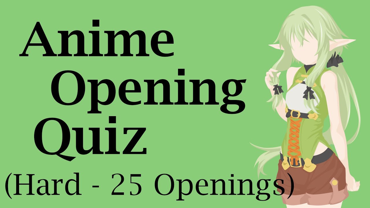Anime Opening Quiz 92 Openings Golectures Online Lectures