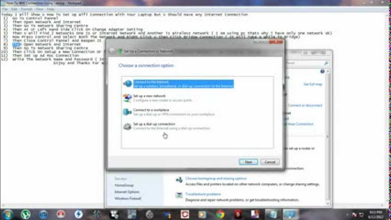 How to setup wifi using laptop (100 woeking) YouTube