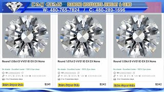 Super Sale Round Shape $285 D VVS1 Lab Diamond DMJ-GEMS Hourly May/4/26