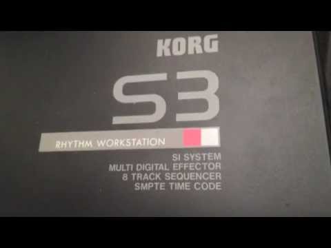 Korg S3 Drum machine 'Instruments' Rom/Ram Card Demo