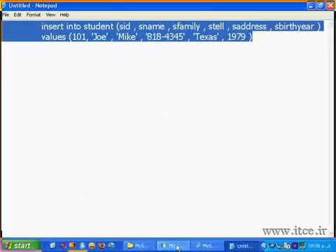 mysql query browser - YouTube