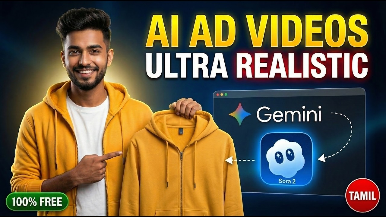 How to Create Fashion AI Ad Videos for Clothing Brands Tamil | Gemini 3 ...