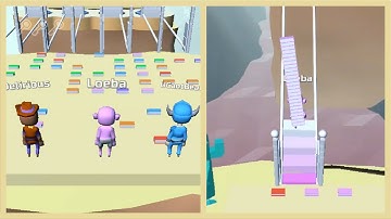 BRIDGE RACE #25 🔴💯🟪 All Levels #Gameplay Android, iOS