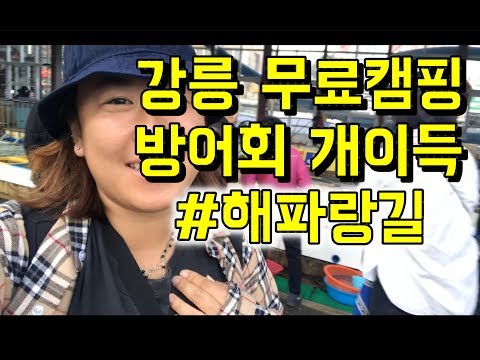 국내여행) 해파랑길, 강릉 무료 캠핑장, 방어회 배터지게 먹은 날