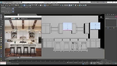 3Dsmax Tutorials, Learn 3D Modeling a Stylish Kitchen from Scratch in 3dsmax ( Part 4)