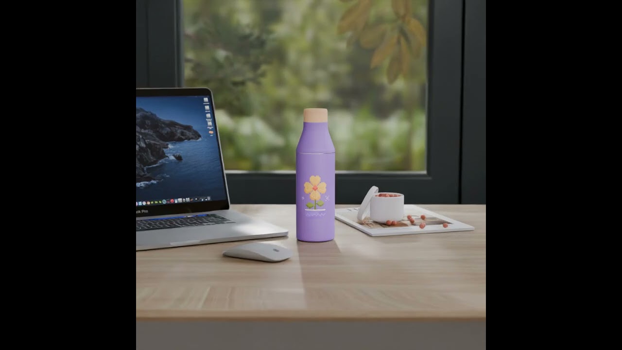New Design 500ml Stainless Steel Custom Logo Bottle Water Cup Insulated Drinking Travel Mug with Cus