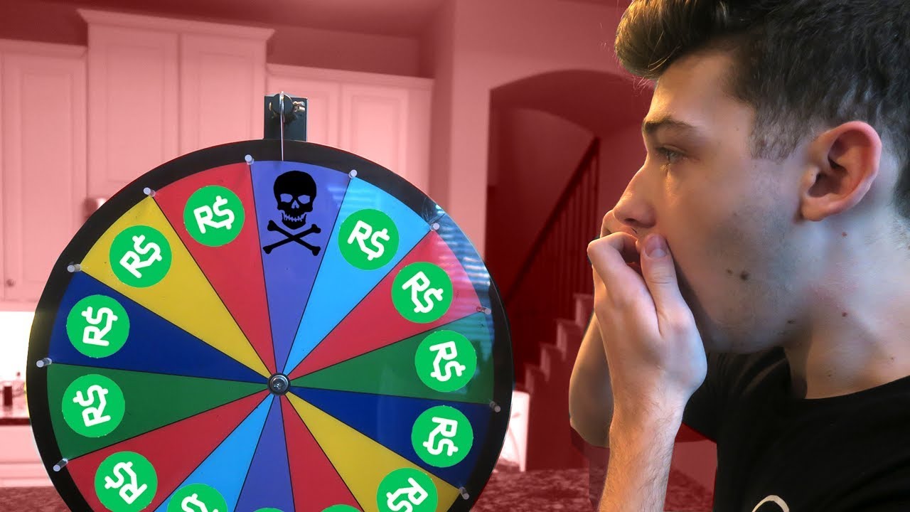 Spin The Roblox Death Wheel He Lost 25000 Robux - spin the wheel and win free robux