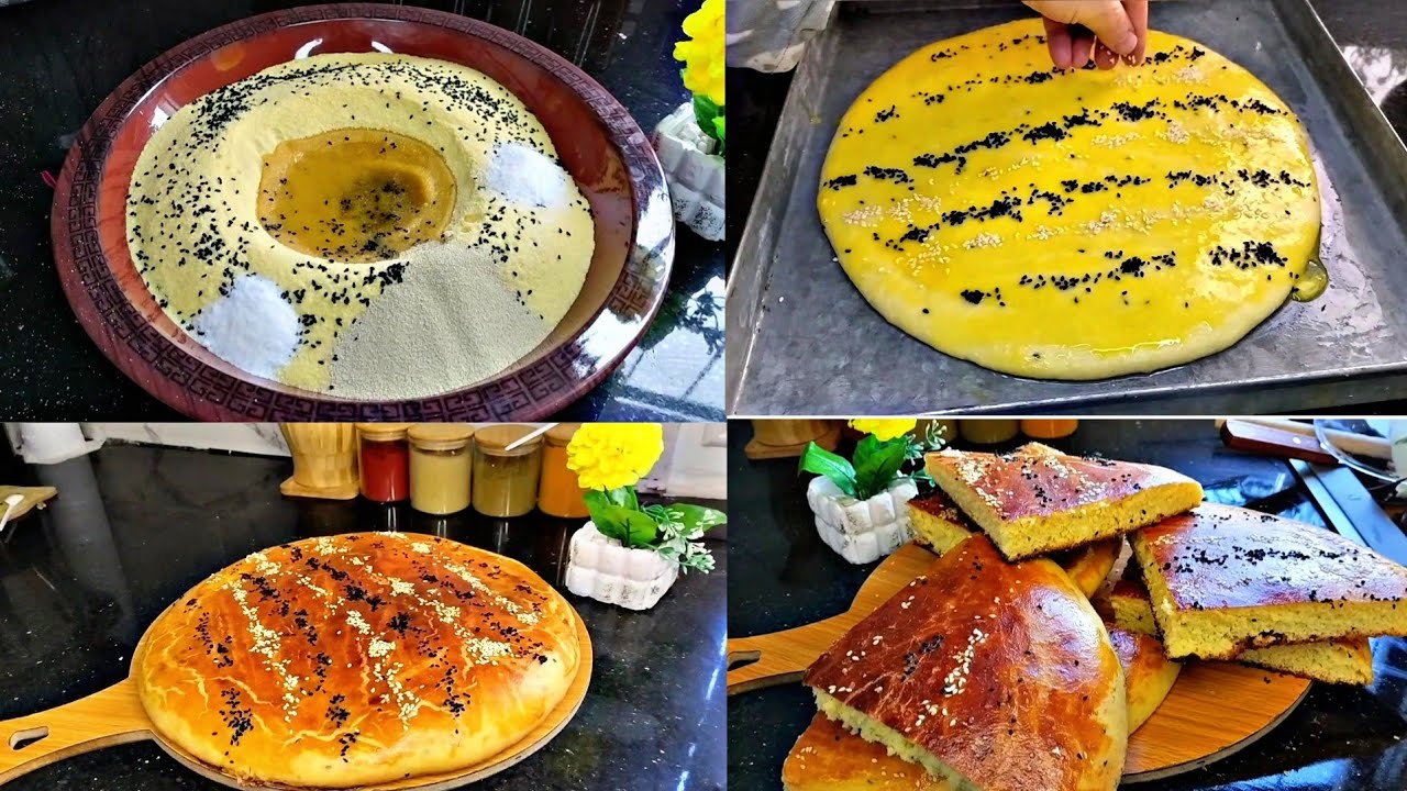 لرمضان أسهل طريقة لتحضير خبز الدار خفيف قطن  والكيلة بالكاس ❤️ونوعية السميد لي نستعملو 🌹