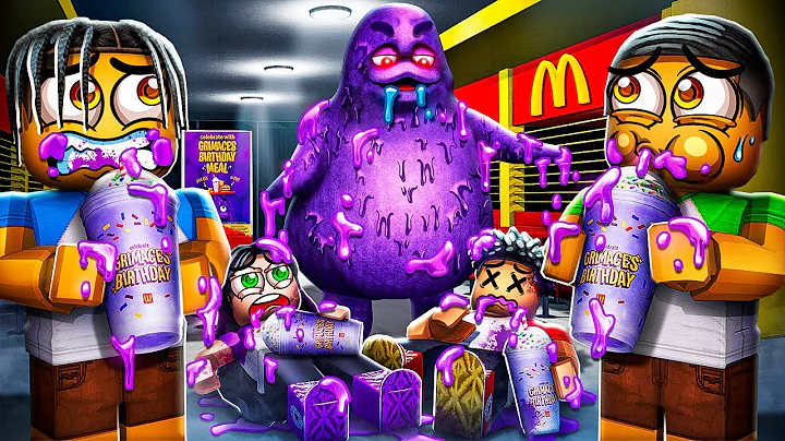 DON'T DRINK THE GRIMACE SHAKE IN ROBLOX WITH THE PRINCE FAMILY CLUBHOUSE