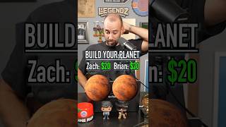 Who Can Build The Better Planet With $20? #shorts #planet #space #money #games