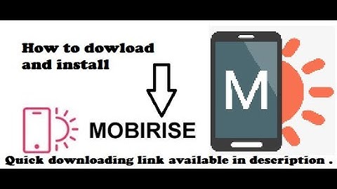 How to download and  install Mobirise Software for making website | by ahsaan yaseen