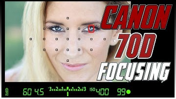 Canon 70D 80D Tutorial for Focus | How to focus with the Canon 70D 80D Training