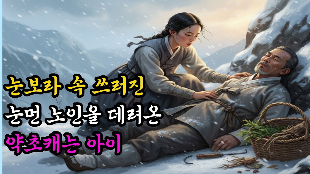 눈보라 속 장님을 살린 15세 고아 소녀, 그 노인의 정체는? 야담 옛날이야기 오디오북 수면동화 전설 민담