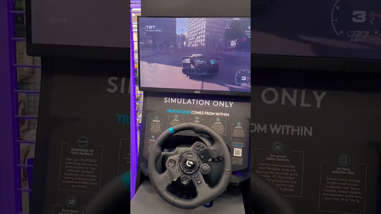 Check out the Logitech True Force stirring wheel for gamers 