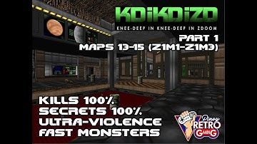 DOOM II (Knee-Deep in Knee-Deep in ZDoom) - Fast Ultra-Violence 100% Part 1 (Z1M1-Z1M3)