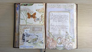 ? Through The Seasons ? Altered Book Junk Journal ~ Spring Pages: Part 4