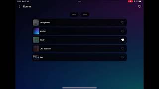 Control4 Pincode V2: Hide Rooms