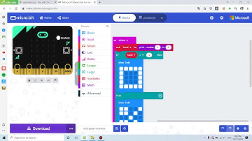 Hướng dẫn code cho trò chơi oản tù tì trong microbit (sưu tầm)